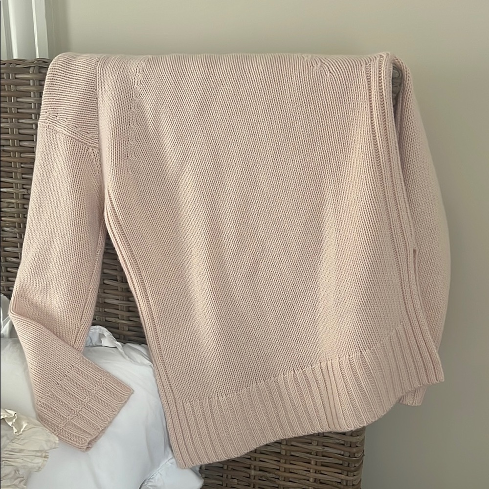 Everlane Pink Crew Neck Sweater